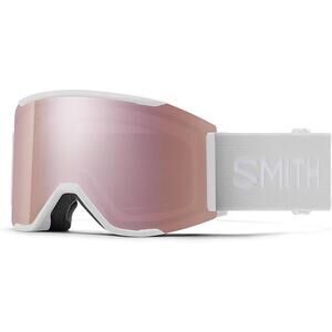 NWT Smith Unisex Squad MAG Snow Goggles White Vapor ChromaPop Rose Gold Lens Ski